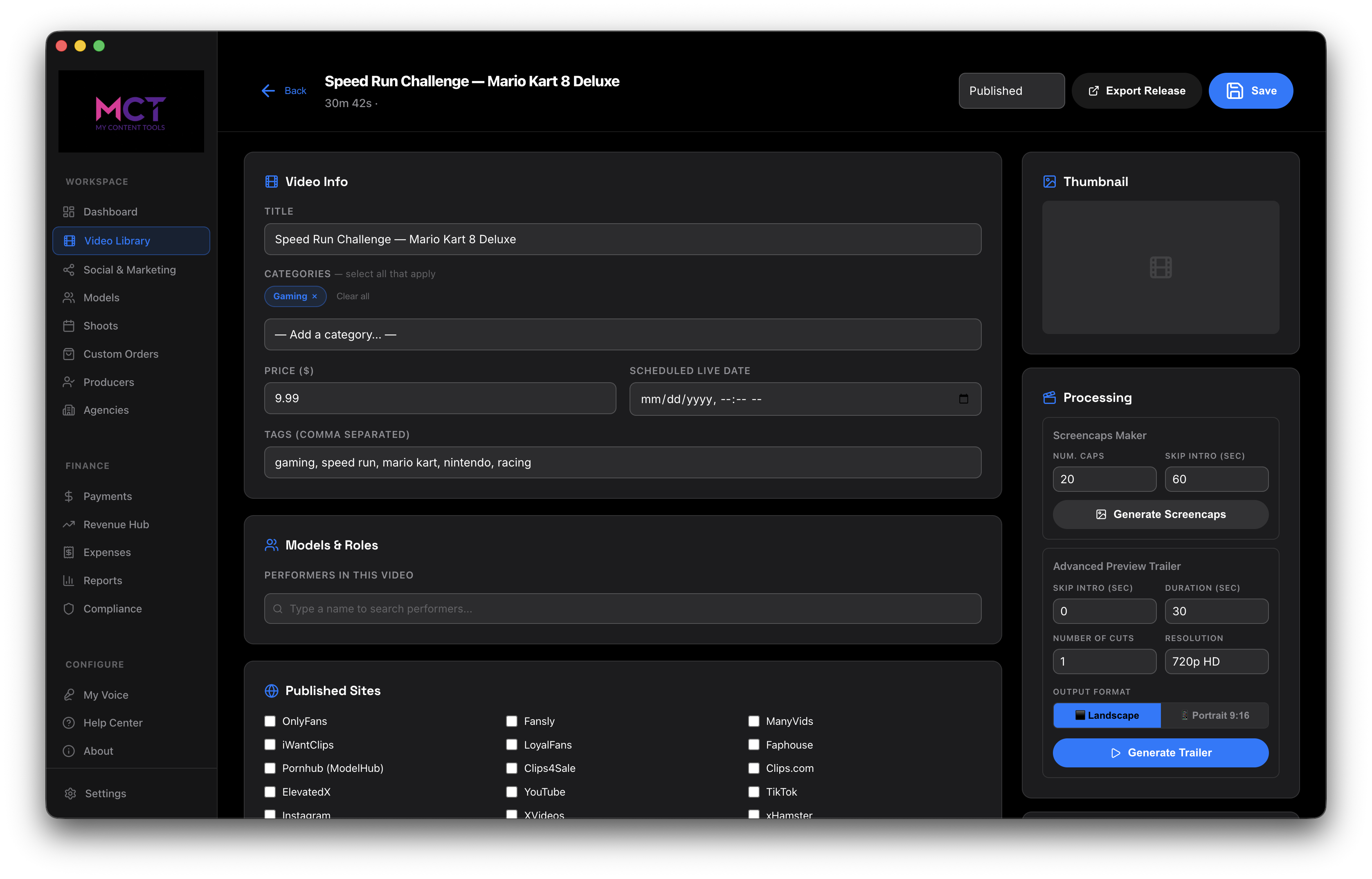 Content Description Maker in My Content Tools